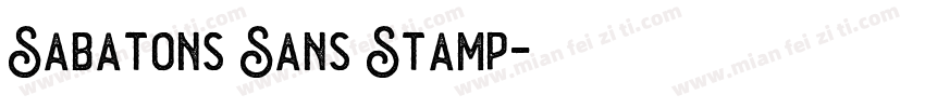 Sabatons Sans Stamp字体转换